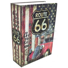 Книжка-сейф ROUTE 66 / ШОССЕ 66, высота 18см, KS_ROUTE6618